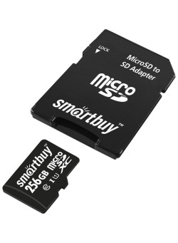 Карта памяти SmartBuy microSDHC Class 10 UHS-I U1 256GB + SD adapter
